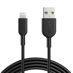 كيبل شحن لاجهزة USB-A to Lightning من شركة آنكر بطول 1.8 متر باللون الاسود 