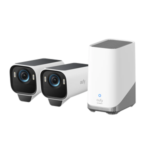 كاميرا EufyCam S3 Pro 4K (طقم كاميرتين) - أسود + أبيض