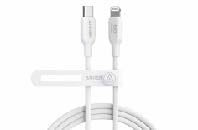 كابل أنكر 542 USB-C إلى كابل لايتنينج - 0.9 متر/3 قدم - 30 واط - أبيض