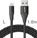 Anker PowerLine II Lightning (1.8m/6ft) C89 -Black