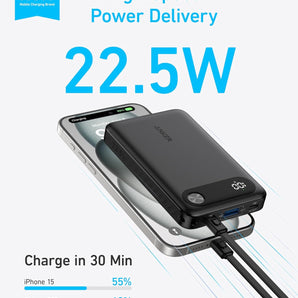 Anker Power Bank (10K, 22.5W) -Black