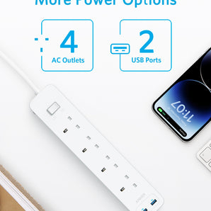 Anker 322 USB Power Strip  4 in 1 -White