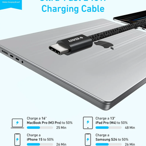 Anker Cable USB-C to USB-C 240W (0.9m/3ft) -Black