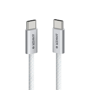 كابل أنكر زولو USB-C إلى USB-C 240 واط (1.8 متر/6 قدم) - أبيض