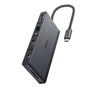 موزع USB-C من Anker 552 (9 في 1، 4K HDMI) - أسود