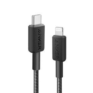 Anker 322 USB-C to Lightning Cable Braided 0.9m/3ft - Black